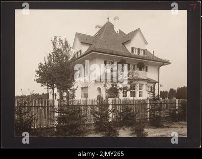 Rüster Emil (1883-1949), Hauser Wohngebäude in Solln (1910-1911): Perspektivansicht. Foto auf Papier, 24,5 x 33,3 cm (einschließlich Scankanten) Stockfoto