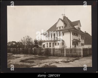 Rüster Emil (1883-1949), Hauser Wohngebäude in Solln (1910-1911): Perspektivansicht. Foto auf Papier, 24,6 x 33,2 cm (einschließlich Scankanten) Stockfoto