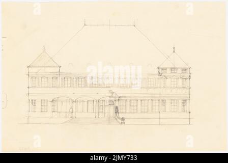 Rüster Emil (1883-1949), Villa (1917): Aussicht. Bleistift auf Transparent, 25 x 37,2 cm (einschließlich Scankanten) Stockfoto