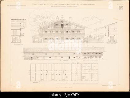 Thiersch Friedrich von (1852-1921), Bauernhaus, Tegernsee. (Aus: Das Bauernhaus im Deutschen Reich und seine Grenzgebiete, hrsg. inklusive Scan-Kanten) Stockfoto