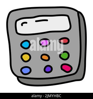 Symbol des Rechners Symbol Zeichen, Handzeichnung Doodle Stock Vektor