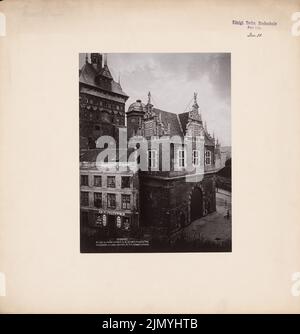 Kuhn R. Th., Stock Tower und Peobkammer, Danzig (1895): Aussicht. Foto, 44,1 x 42,2 cm (einschließlich Scankanten) Stockfoto