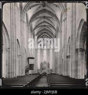 Königlich-preußisches Messbild, St. Martini in Heiligenstadt (ohne Datum): Innenraum des Westens. Foto, 40,6 x 40,4 cm (einschließlich Scankanten) Stockfoto