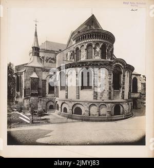 Königlich-preußisches Messbild, St. Maria im Kapitol, Köln (ohne dat.): Blick nach Osten. Foto, 43,9 x 42,7 cm (einschließlich Scankanten) Stockfoto