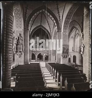 Königlich-preußisches Messbild, Dom, Schleswig (ohne Datum): Innenansicht nach Westen. Foto, 40,7 x 40,6 cm (einschließlich Scankanten) Stockfoto