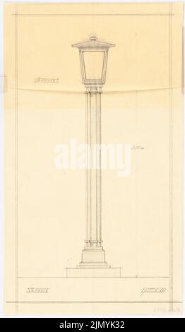 Böhmer Franz (1907-1943), Villa von der Heydt in Berlin-Tiergarten. Umrechnung (1938-1938): Laterne: Ansicht 1:10. Bleistift auf Transparent, 39 x 22,7 cm (einschließlich Scankanten) Stockfoto