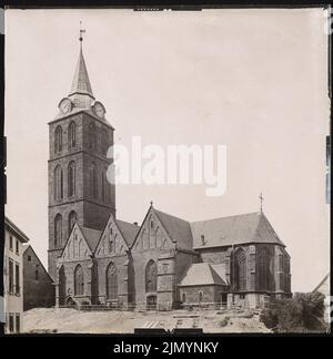 Königlich-preußisches Messbild, St. Marienkirche, Minden (ohne dat.): Südseite. Foto, 40,5 x 40 cm (einschließlich Scankanten) Stockfoto