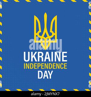 Unabhängigkeitstag in der Ukraine. Urlaub in der Ukraine ist August 24. Hintergrund, Poster, Karte, Bannervektor Illustration Stock Vektor