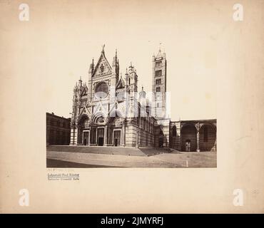 Unbekannter Fotograf, Dom S. Maria Assunta in Siena (ohne Datum): Westfront. Foto, 30,3 x 37,4 cm (einschließlich Scankanten) Stockfoto