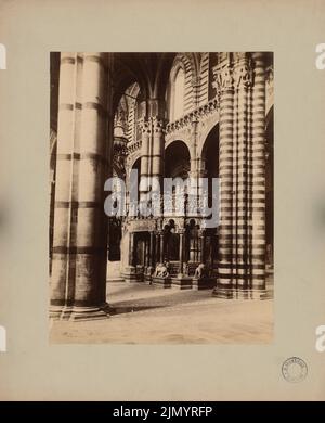 Unbekannter Fotograf, Dom S. Maria Assunta in Siena (ohne Datum): Kanzel. Foto, 35,5 x 28,8 cm (einschließlich Scankanten) Stockfoto