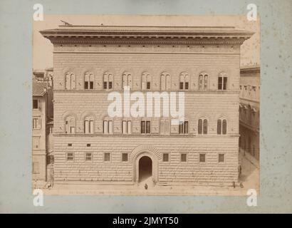 Sangallo der ältere Antonio da, Palazzo Strozzi in Florenz (ohne DAT.): Fassade. Foto, 23,5 x 32,1 cm (einschließlich Scankanten) Stockfoto