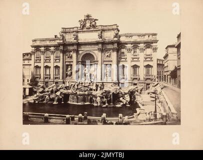 Salvi Niccolo (1697-1751), Fontana di Trevi, Rom (ohne dat.): Blick auf die Trevi Brunns, die 1762 fertiggestellt wurden, vor dem Palazzo Poli auf der Piazza del Quirinale nach einer Zeichnung L. Berninis. Foto, 23,4 x 31,6 cm (einschließlich Scankanten) Stockfoto