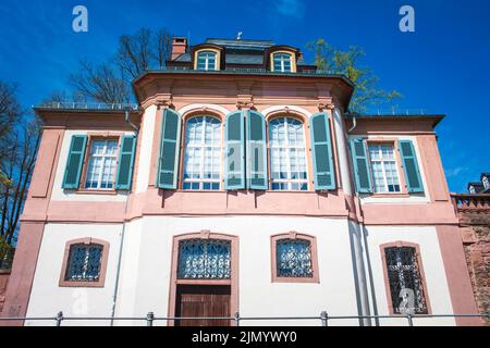 Hoechst, kleines Dorf in der Nähe von Frankfurt, Deutschland. Bolongaro Palast, Rathaus Stockfoto