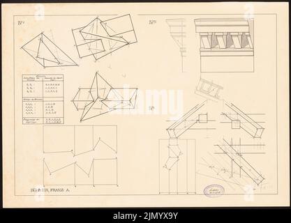 Böhmer Franz (1907-1943), Performing Geometry (16. Januar 1926): Performing Geometry. Tinte auf Karton, 50,9 x 70,8 cm (einschließlich Scankanten) Stockfoto