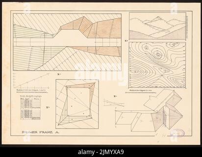 Böhmer Franz (1907-1943), Performing Geometry (20. Juli 1926): Performing Geometry. Tusche aqarelles auf Karton, 51,5 x 70,8 cm (inklusive Scankanten) Stockfoto