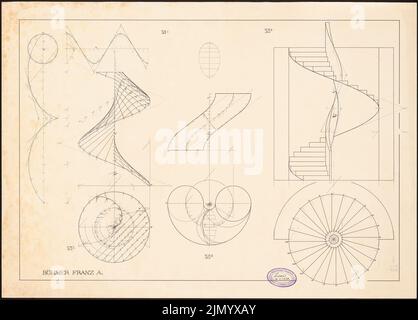 Böhmer Franz (1907-1943), Performing Geometry (22.02.1926): Performing Geometry. Tinte auf Karton, 50,5 x 70,3 cm (einschließlich Scankanten) Stockfoto