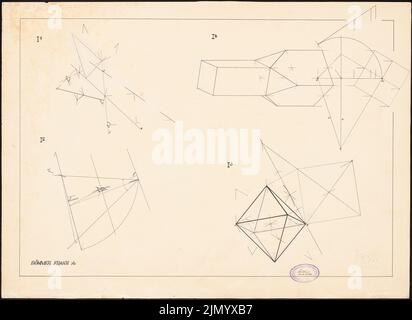 Böhmer Franz (1907-1943), Performing Geometry (27. November 1925): Performing Geometry. Tinte auf Karton, 51,3 x 70,4 cm (einschließlich Scankanten) Stockfoto