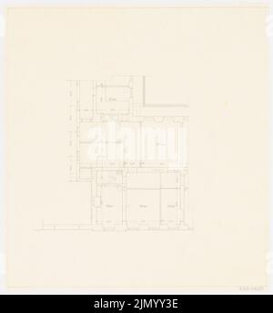 Böhmer Franz (1907-1943), Reichsministerium für Ernährung und Landwirtschaft in Berlin-Mitte (1938-1938): Grundriß. Bleistift auf Transparent, 42 x 39 cm (einschließlich Scankanten) Stockfoto