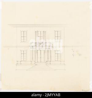 Böhmer Franz (1907-1943), Reichsministerium für Ernährung und Landwirtschaft in Berlin-Mitte (1938-1938): Außentreppe. Bleistift auf Transparent, 46,2 x 46 cm (einschließlich Scankanten) Stockfoto