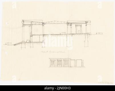 Böhmer Franz (1907-1943), Stadion in Poznan (1941-1941): Cut. Bleistift auf Transparent, 23,2 x 31,2 cm (einschließlich Scankanten) Stockfoto