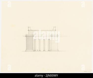 Böhmer Franz (1907-1943), Stadion in Poznan (1941-1941): Aussicht. Bleistift auf Transparent, 45,7 x 57,4 cm (einschließlich Scankanten) Stockfoto