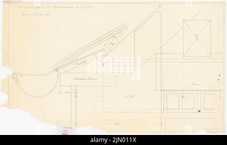 Böhmer Franz (1907-1943), Gräfin-Rittberg-Krankenhaus in Berlin-Lichterfelde (8. April 1935): Operationshaus: Detailschnitt. Bleistift auf Transparent, 60 x 100,2 cm (einschließlich Scankanten) Stockfoto