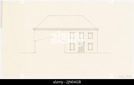 Böhmer Franz (1907-1943), Atelier Graf Plettenberg in Berlin-Dahlem (1940-1940): Blick. Bleistift auf Transparent, 25,1 x 42,4 cm (inklusive Scankanten) Böhmer Franz (1907-1943): Atelier Graf Plettenberg, Berlin-Dahlem Stockfoto