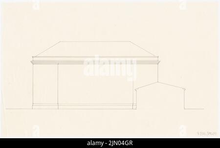 Böhmer Franz (1907-1943), Atelier Graf Plettenberg in Berlin-Dahlem (1940-1940): Blick. Bleistift auf Transparent, 26,7 x 42,5 cm (inklusive Scankanten) Böhmer Franz (1907-1943): Atelier Graf Plettenberg, Berlin-Dahlem Stockfoto
