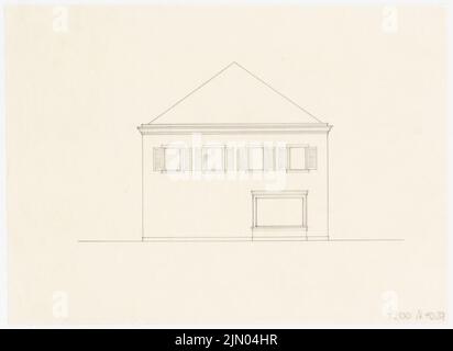 Böhmer Franz (1907-1943), Atelier Graf Plettenberg in Berlin-Dahlem (1940-1940): Blick. Bleistift auf Transparent, 21,4 x 29,4 cm (inklusive Scankanten) Böhmer Franz (1907-1943): Atelier Graf Plettenberg, Berlin-Dahlem Stockfoto