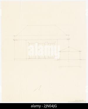 Böhmer Franz (1907-1943), Atelier Graf Plettenberg in Berlin-Dahlem (1940-1940): Blick. Bleistift auf Transparent, 45,6 x 39,1 cm (inklusive Scankanten) Böhmer Franz (1907-1943): Atelier Graf Plettenberg, Berlin-Dahlem Stockfoto