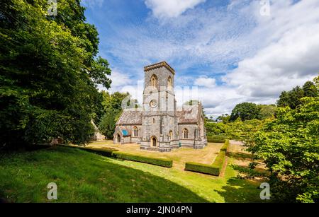 St Mary's Church in Bicton Park Botanic Gardens in der Nähe von East Budleigh in East Devon, Südwestengland Stockfoto