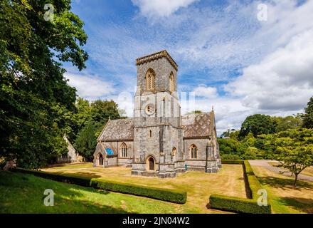 St Mary's Church in Bicton Park Botanic Gardens in der Nähe von East Budleigh in East Devon, Südwestengland Stockfoto