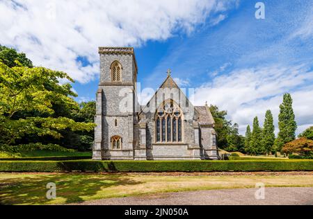 St Mary's Church in Bicton Park Botanic Gardens in der Nähe von East Budleigh in East Devon, Südwestengland Stockfoto