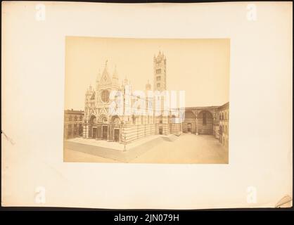 Unbekannter Fotograf, Dom S. Maria Assunta in Siena (ohne dat.): Ansicht. Foto auf Karton, 32,6 x 45,3 cm (einschließlich Scankanten) N.N. : Dom S. Maria Assunta, Siena Stockfoto