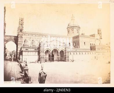 Unbekannter Fotograf, Kathedrale (S. Maria Assunta) in Palermo (ohne Datum): Aussicht. Foto auf Karton, 19,2 x 25,2 cm (einschließlich Scankanten) N.N. : Dom (S. Maria Assunta), Palermo Stockfoto