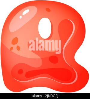 Gelee bunte Alphabete, Comic-Alphabet für Kinder. Jelly Bright Font. Kindliche Art für Veranstaltungen, Aktionen. Stock Vektor