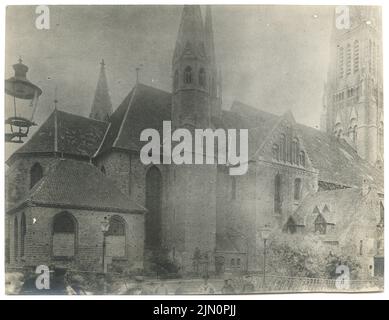 Königlich-preußisches Messbild, Dom, Schleswig (ohne Datum): Blick nach Nordosten. Foto, 9,6 x 12,4 cm (inklusive Scankanten) Königlich Preußische Messbild-Anstalt: Dom, Schleswig (ohne DAT.) Stockfoto