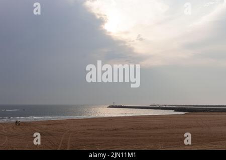 Durban, Vetchies Beach im August Stockfoto