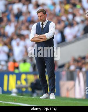 06 Aug 2022 - Tottenham Hotspur gegen Southampton - Premier League - Tottenham Hotspur Stadium Southampton Manager Ralph Hasenhüttl während des Spiels gegen Tottenham Bildnachweis : © Mark Pain / Alamy Live News Stockfoto
