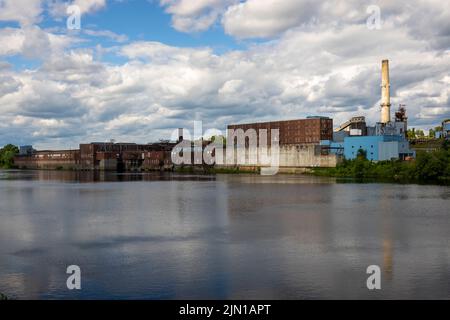 Kennebec Messalonskee Trails in Waterville Maine Stockfoto