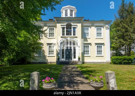 Nummer 12 High Street House in Wiscasset Maine Stockfoto