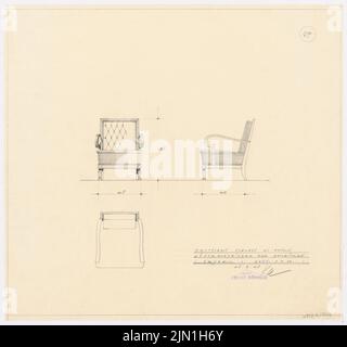 Böhmer Franz (1907-1943), Schloss Posen, Posen (1939-1943): Planinhalt N.N. entdeckt. Material/Technologie N.N. Aufgenommen, 45 x 48 cm (inklusive Scan-Kanten) Böhmer & Petrich : Schloss Posen, Posen. Umbau Stockfoto