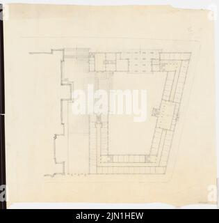 Böhmer Franz (1907-1943), Schloss Posen, Posen (1939-1943): Planinhalt N.N. entdeckt. Material/Technologie N.N. Aufgenommen, 85,3 x 89,5 cm (inklusive Scan-Kanten) Böhmer & Petrich : Schloss Posen, Posen. Erweiterndungsbau Stockfoto