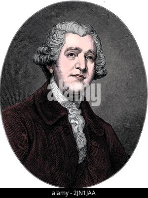 JOSIAH WEDGWOOD (1730-1795) englischer Töpfer und Abolitionist Stockfoto