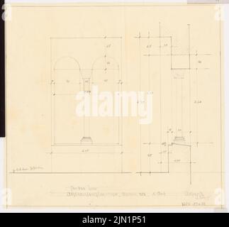 Böhmer Franz (1907-1943), Schloss Posen, Posen (1939-1943): Planinhalt N.N. entdeckt. Material/Technologie N.N. Aufgenommen, 37,3 x 40,1 cm (inklusive Scan-Kanten) Böhmer & Petrich : Schloss Posen, Posen. Umbau Stockfoto