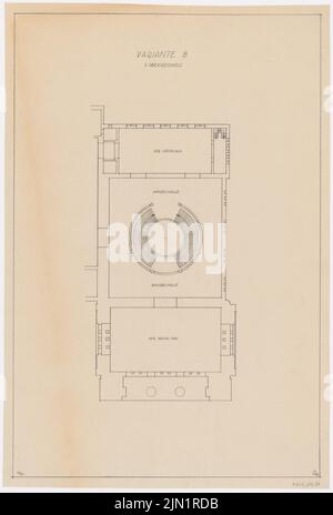 Böhmer Franz (1907-1943), Schloss Posen, Posen (1939-1943): Planinhalt N.N. entdeckt. Material/Technik N.N. aufgenommen, 64,2 x 43,4 cm (inklusive Scankanten) Böhmer & Petrich : Schloss Posen, Posen. Umbau Stockfoto