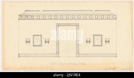 Böhmer Franz (1907-1943), Schloss Posen, Posen (1939-1943): Planinhalt N.N. entdeckt. Material/Technik N.N. aufgenommen, 43,2 x 80,3 cm (inklusive Scankanten) Böhmer & Petrich : Schloss Posen, Posen. Umbau Stockfoto