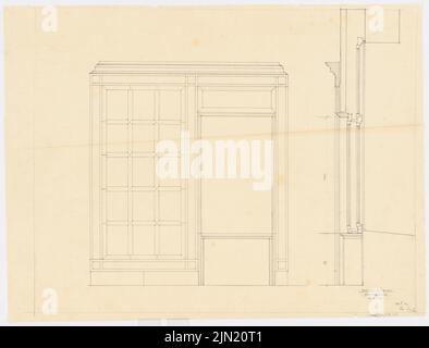 Böhmer Franz (1907-1943), Schloss Posen, Posen. Konvertierung (1939-1943): Planinhalt N.N. erkannt. Bleistift auf transparent, 51,2 x 67,1 cm (inklusive Scankanten) Böhmer & Petrich : Schloss Posen, Posen. Umbau Stockfoto