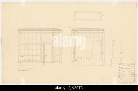 Böhmer Franz (1907-1943), Schloss Posen, Posen. Konvertierung (1939-1943): Planinhalt N.N. erkannt. Bleistift auf transparent, 40,7 x 65,8 cm (inklusive Scankanten) Böhmer & Petrich : Schloss Posen, Posen. Umbau Stockfoto