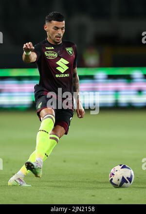 Turin, Italien, 6.. August 2022. Nemanja Radonjic vom FC Turin während des Coppa Italia-Spiels im Stadio Grande Torino, Turin. Bildnachweis sollte lauten: Jonathan Moscrop / Sportimage Stockfoto